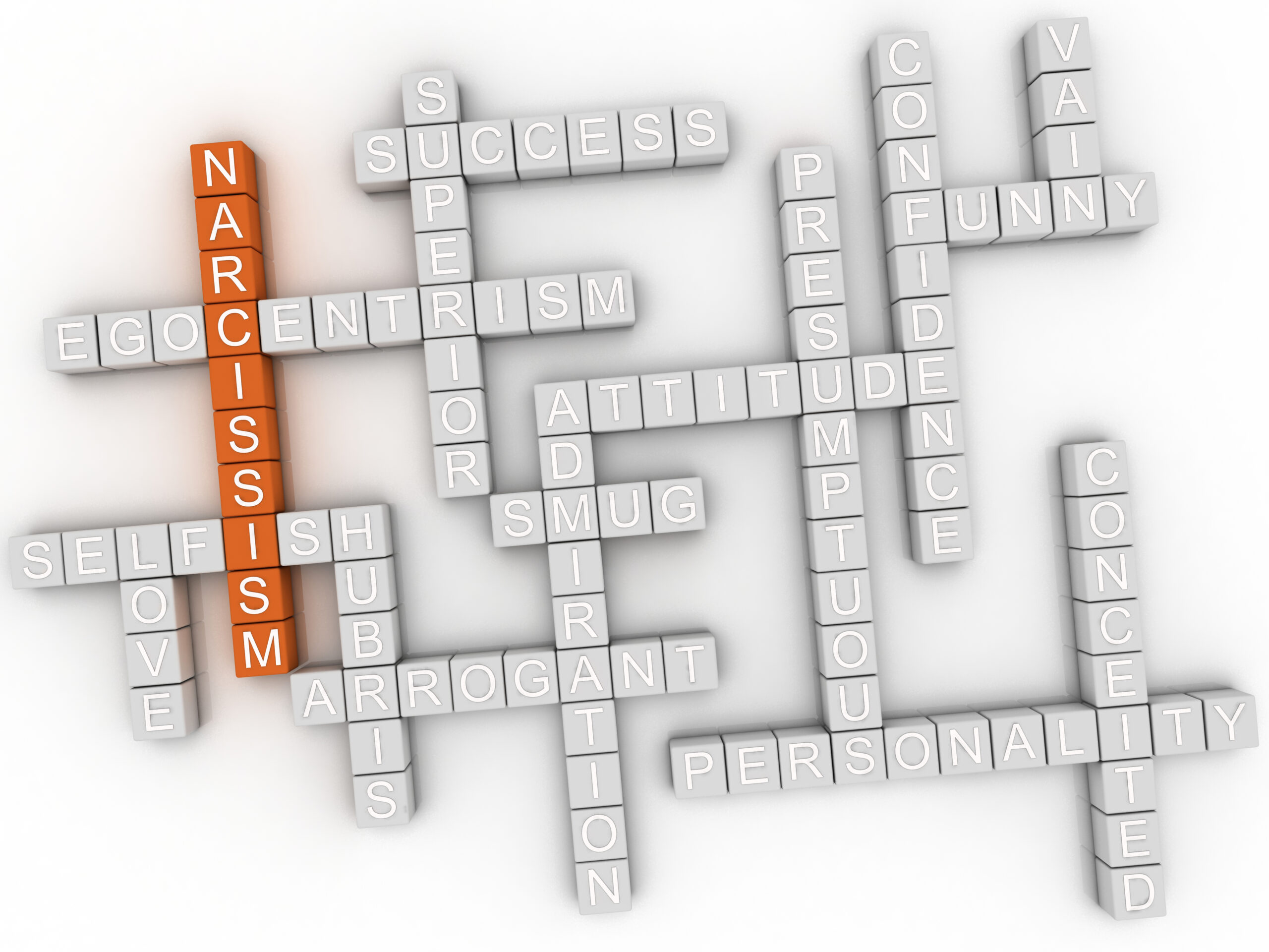 3d-image-Narcissism-word